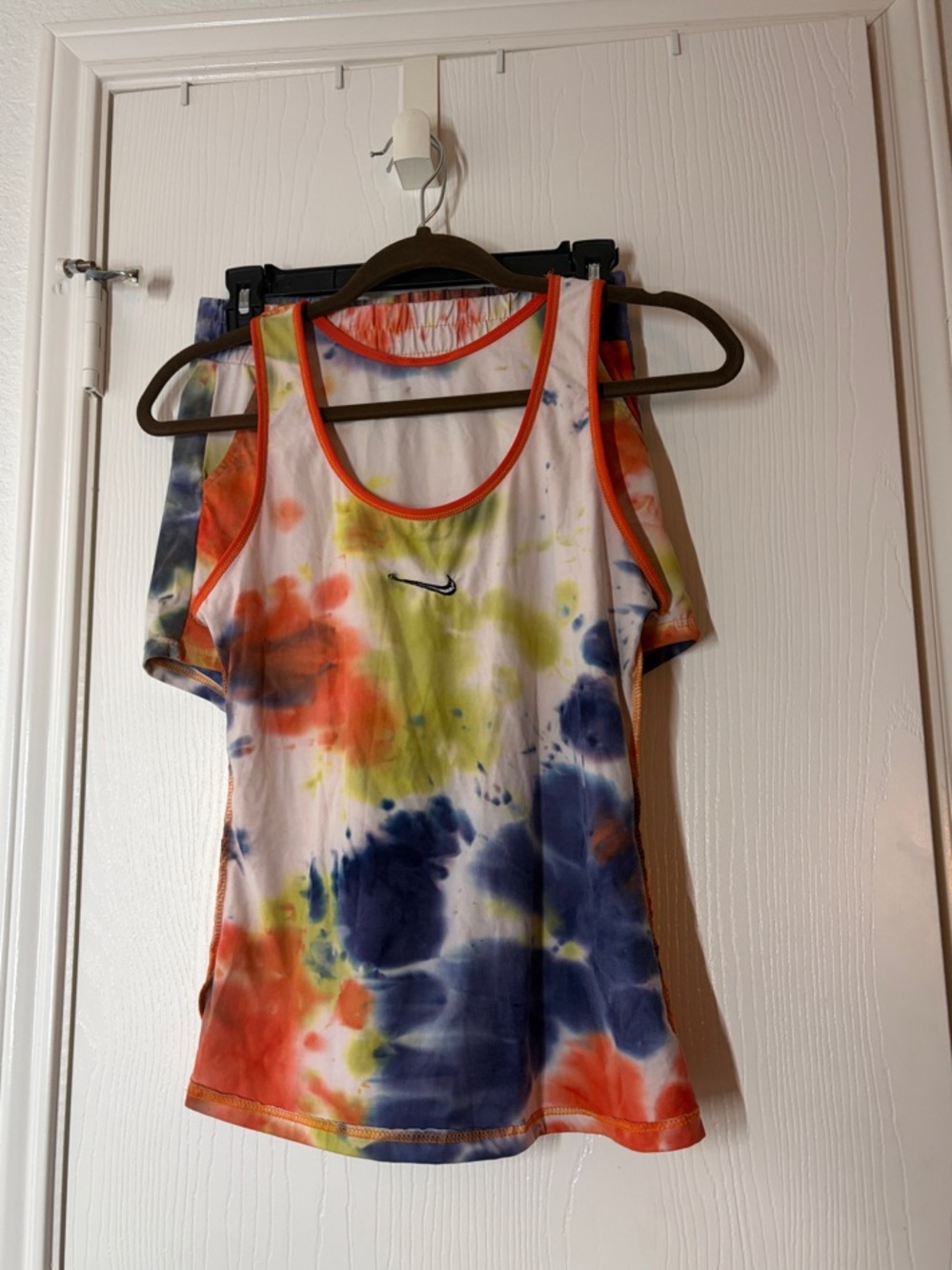 Nike Women’s Tie-Dye Tank Top in Blue, Orange & Yellow